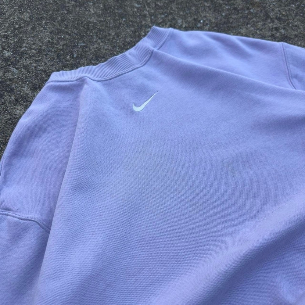Vintage Y2K Nike Center Swoosh Crewneck Sweatshirt Lavender Purple Small f5
